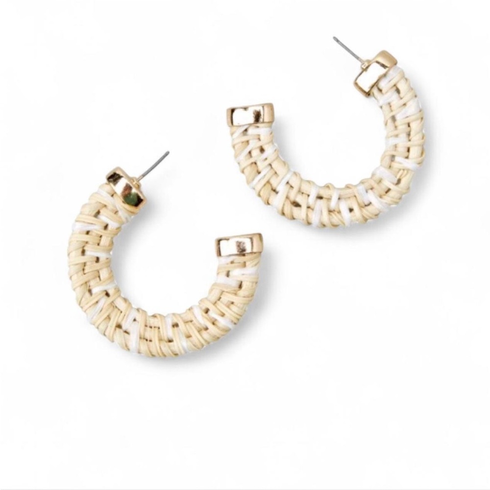 Woven Hoop ‎ Earrings